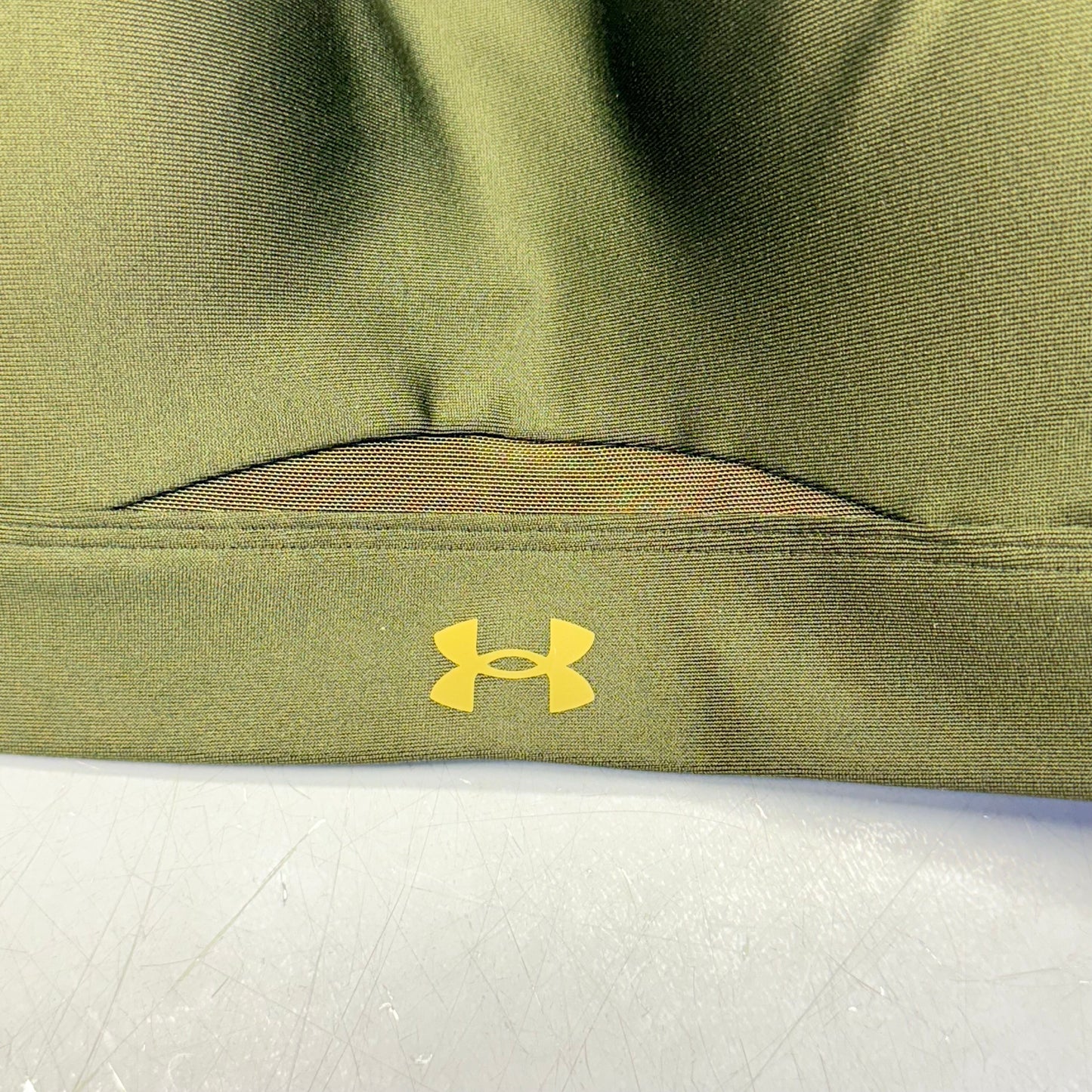 UNDER ARMOUR Infinity 2.0 High Sports Bra Fitted Women's Sz XL Cup(D-DD)Green