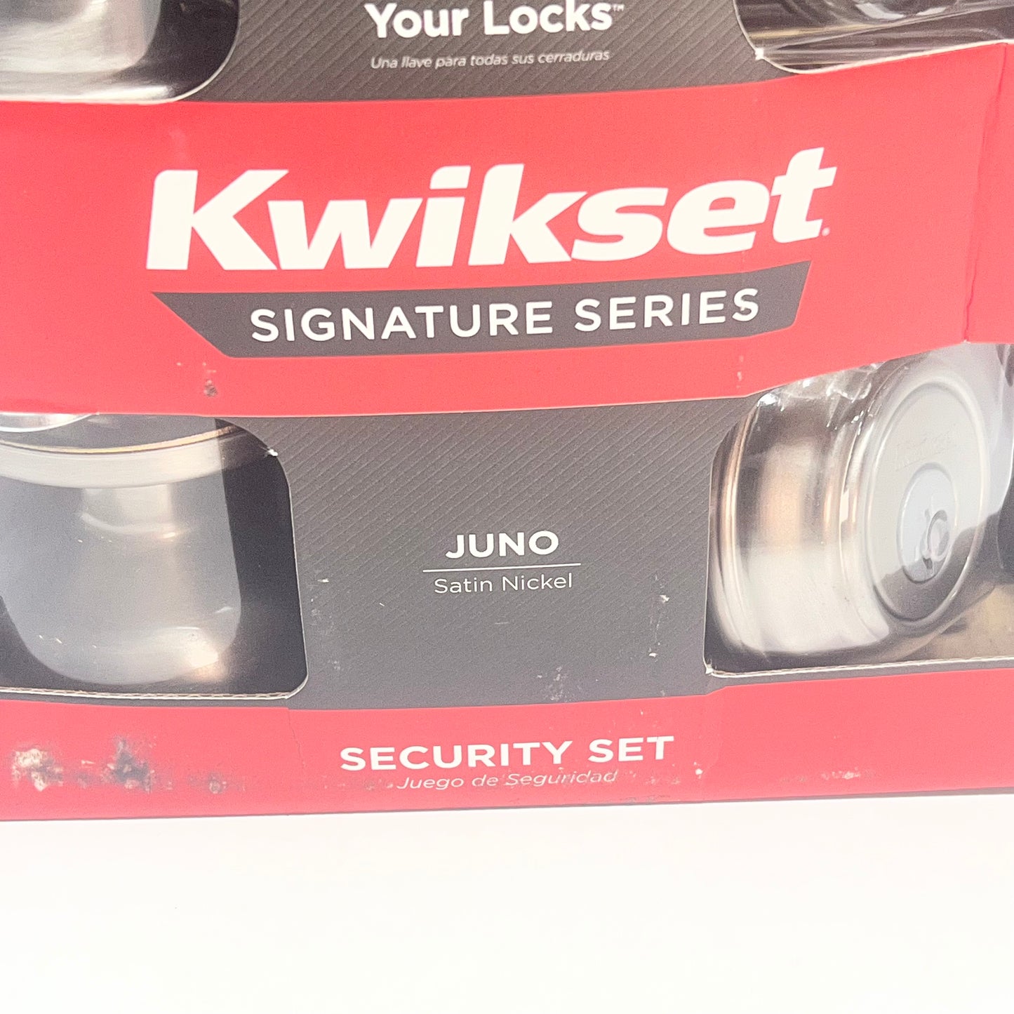 KWIKSET Smartkey Security Dual Key Door Knob & Dead Bolt Satin Nickel (As-Is)