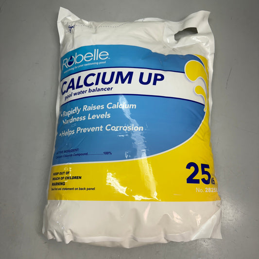 ZA@ ROBELLE (25 Lb Bag) Calcium Up Pool Water Balancer (Raises Hardness Levels) 2825B C