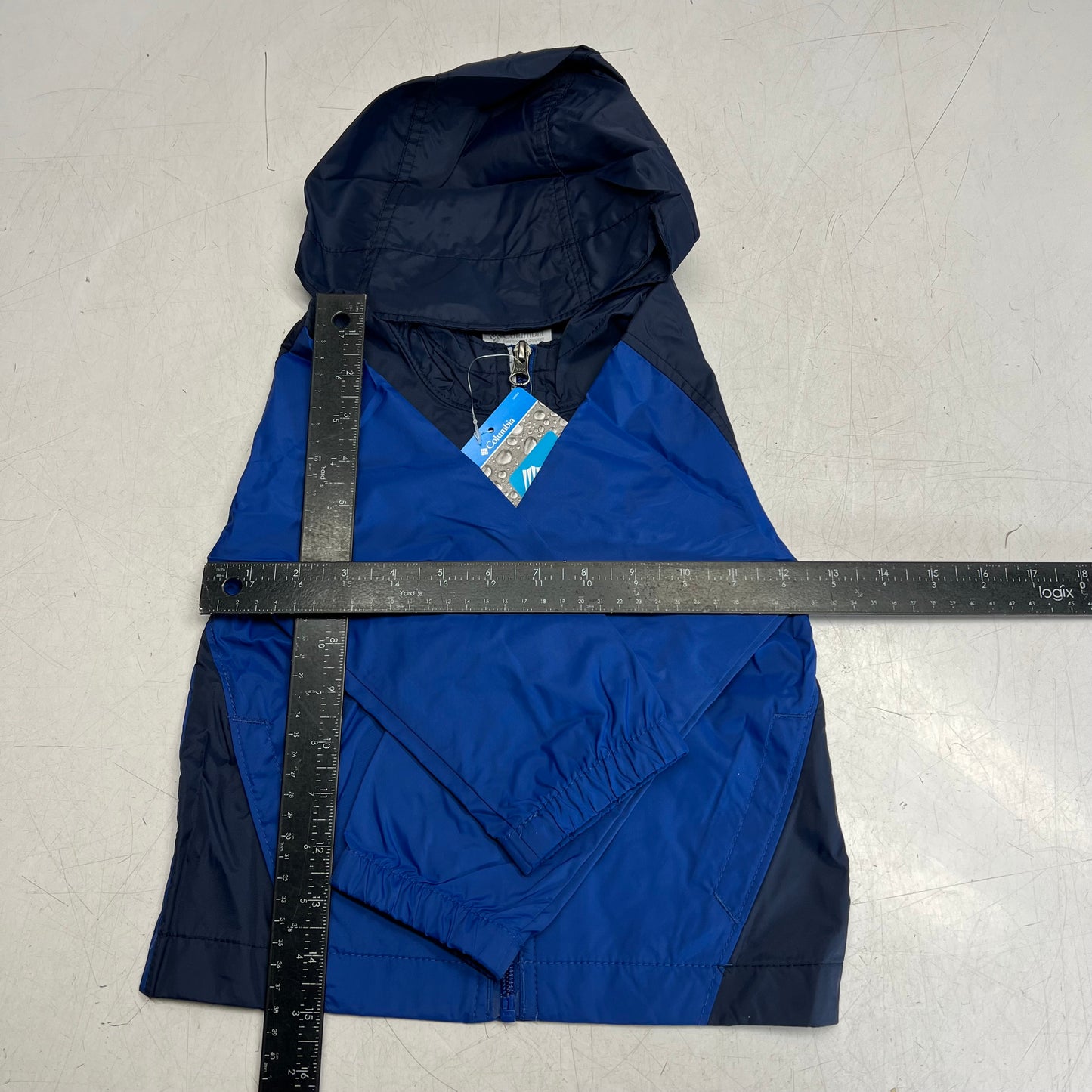 COLUMBIA Glennmaker Waterproof Rain Jacket Full Zip  Boy's Sz 3T Blue RD3416-436