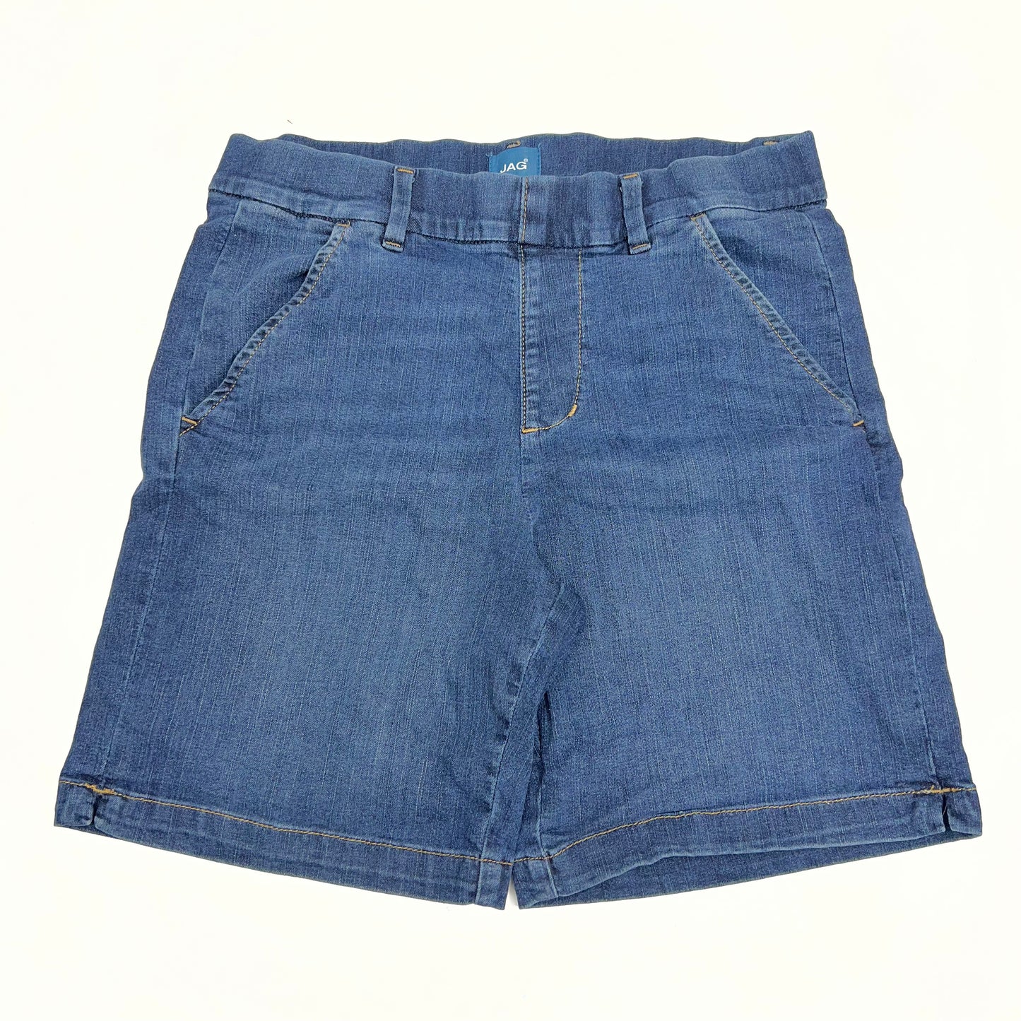 JAG Maddie 8" Bermuda Mid-rise Short Women's Sz 6/8 Medium Wash Blue J5108AU214