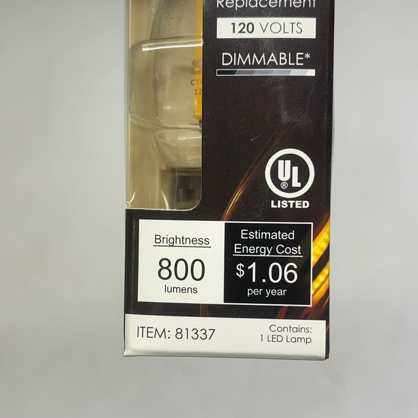 SUNLITE (4 PACK) Filament Light Bulb Chandelier 120 V E12 Warm White 81337