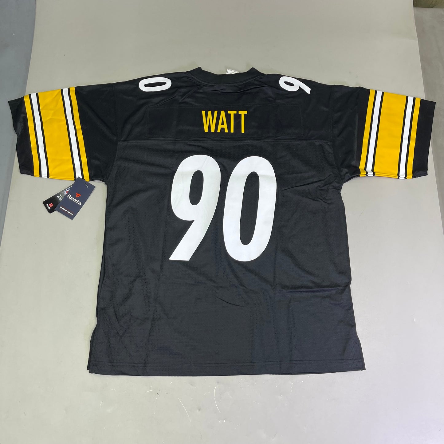 FANATICS Pittsburgh Steelers #90 T.J. Watt Home Jersey 2XL 427M-PSPL-7LF-4UA