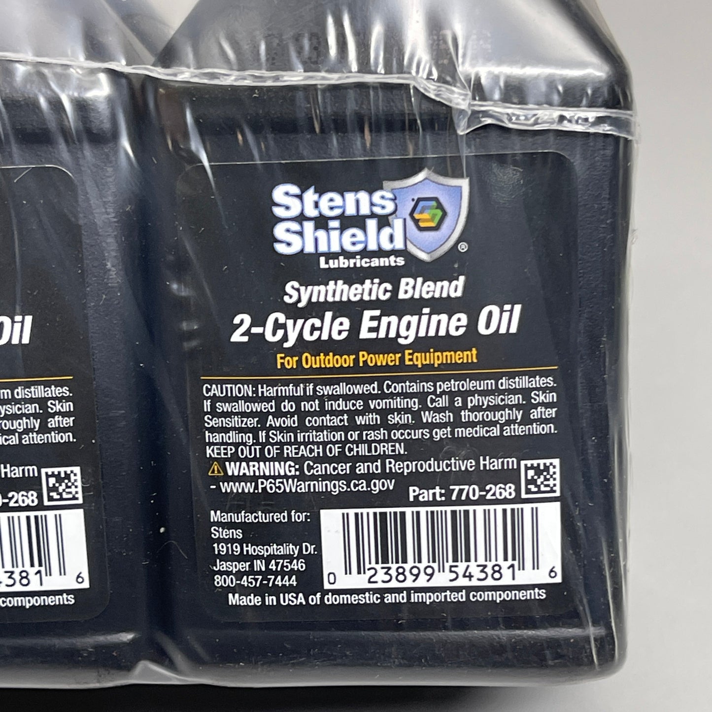 STENS SHIELD 6-PACK! 2-Cycle Oil Synthetic Blend 50:1 Ratio 2.6 oz Bottles 770-268 (New)