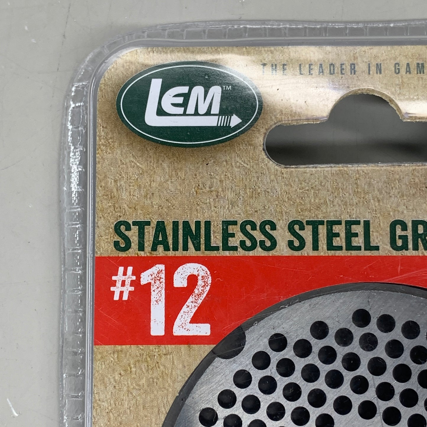 LEM Grinder Plate 3mm #12 (1/8") 2-3/4" Diameter Stainless Steel