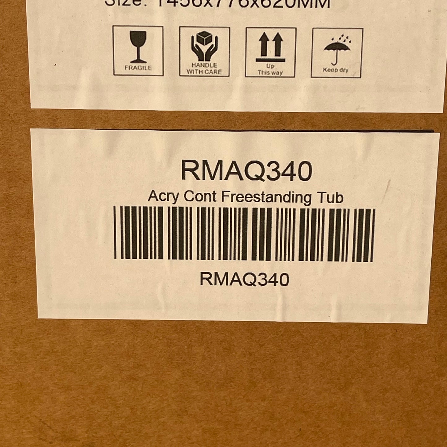 ZA@ Pallet of VINTAGE Acrylic Freestanding Bathtub 56”x29”x23” RMAQ340 (AS-IS)