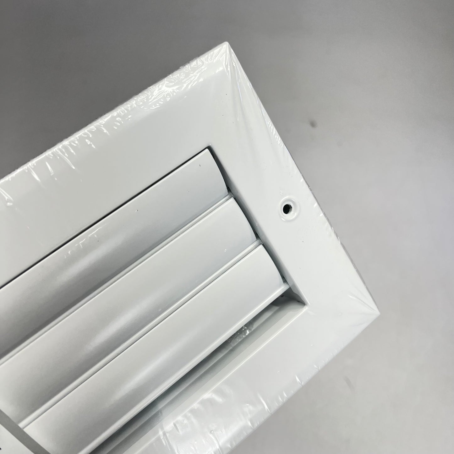 METAL-FAB (2 PACK) 1-way Adjustable Curved Blade Register 8"x4" White MFACRA84W1