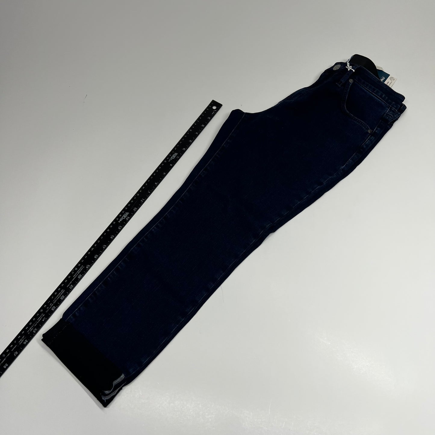 JAG Carter Girlfriend Jeans Elastic Waist Women's Sz 8/26 10" Mid-Rise Midnight