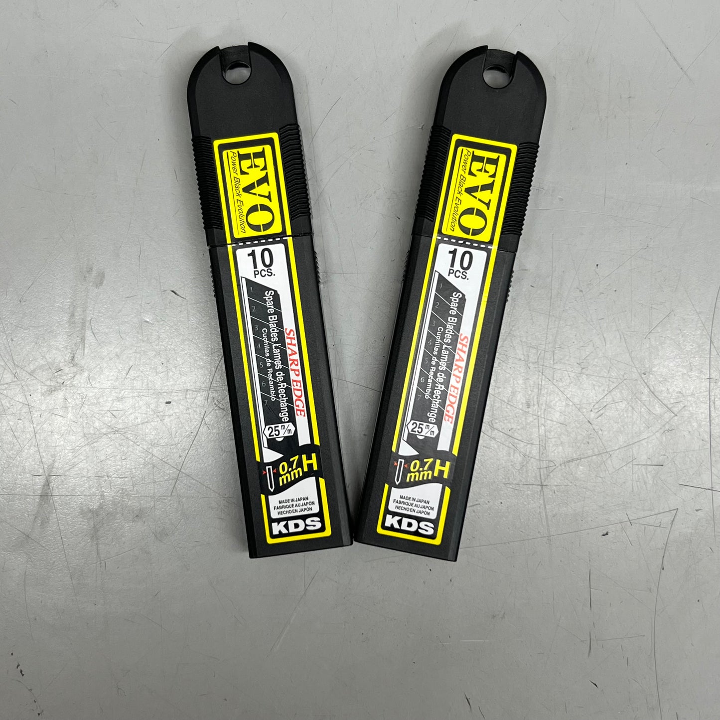 KDS EVO (20 Pack) Power Black Evolution Spare Blades .7 mm Black