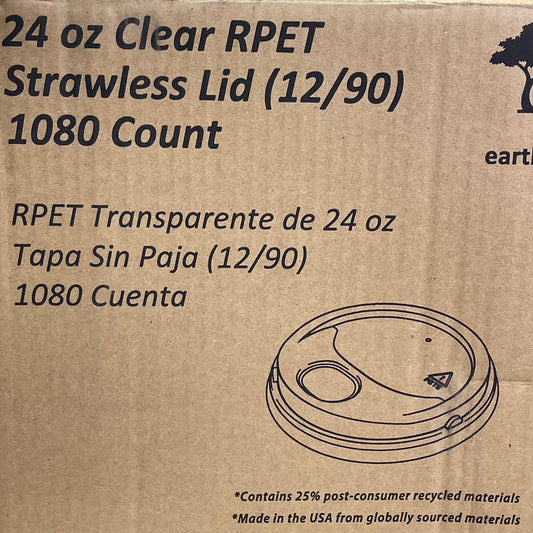PACTIV EVERGREEN (1080-PACK) Plastic Strawless Sipper Lid Recycled YLP24CLESS1