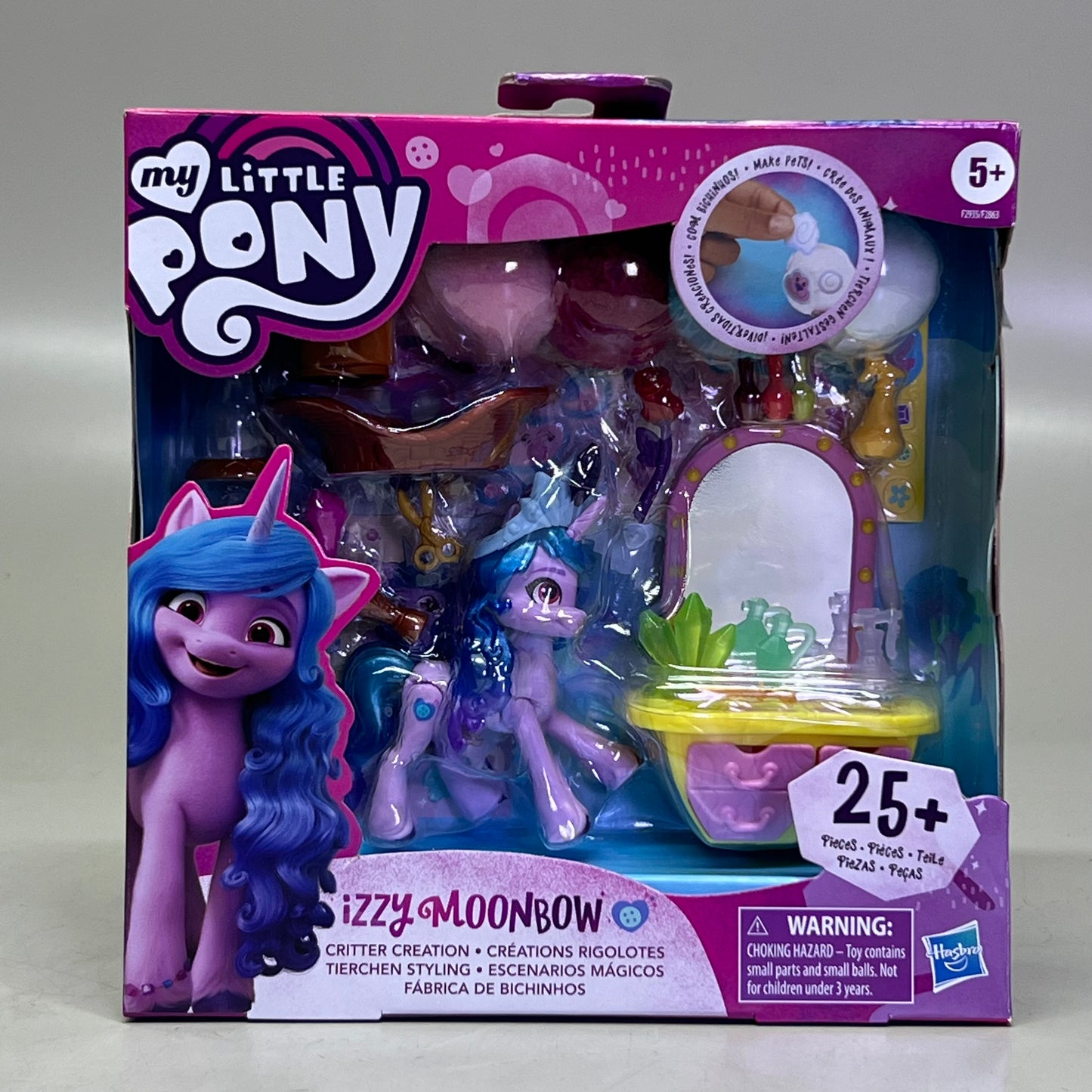 HASBRO My Little Pony Izzy Moon Bow 25+ Pcs Purple