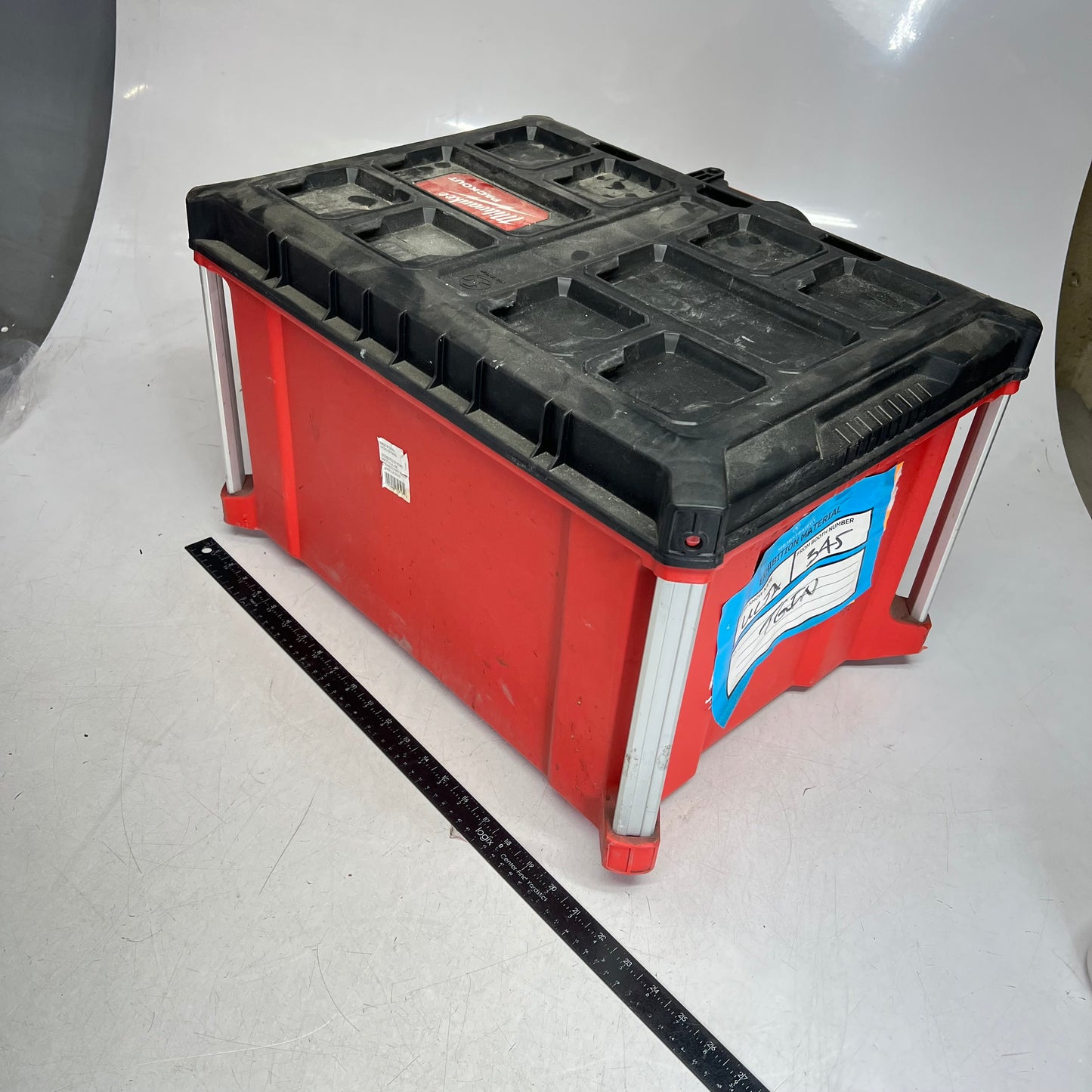 ZA@ MILWAUKEE Packout Modular 3-drawer Tool W/ Metal Reinforced Corner  Red/White |(Used)