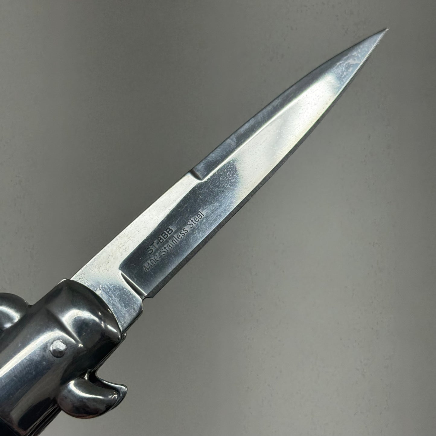 ZA@ ARMED FORCE TACTICAL Handcrafted OTF Pocket Knife 3.5" Blade 8" Overall Length Black ST-8BB