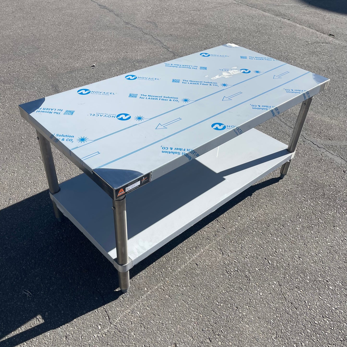 Z@ AERO Work Table 48”x24”x35” Stainless Steel 3TS2448ADJ (New)