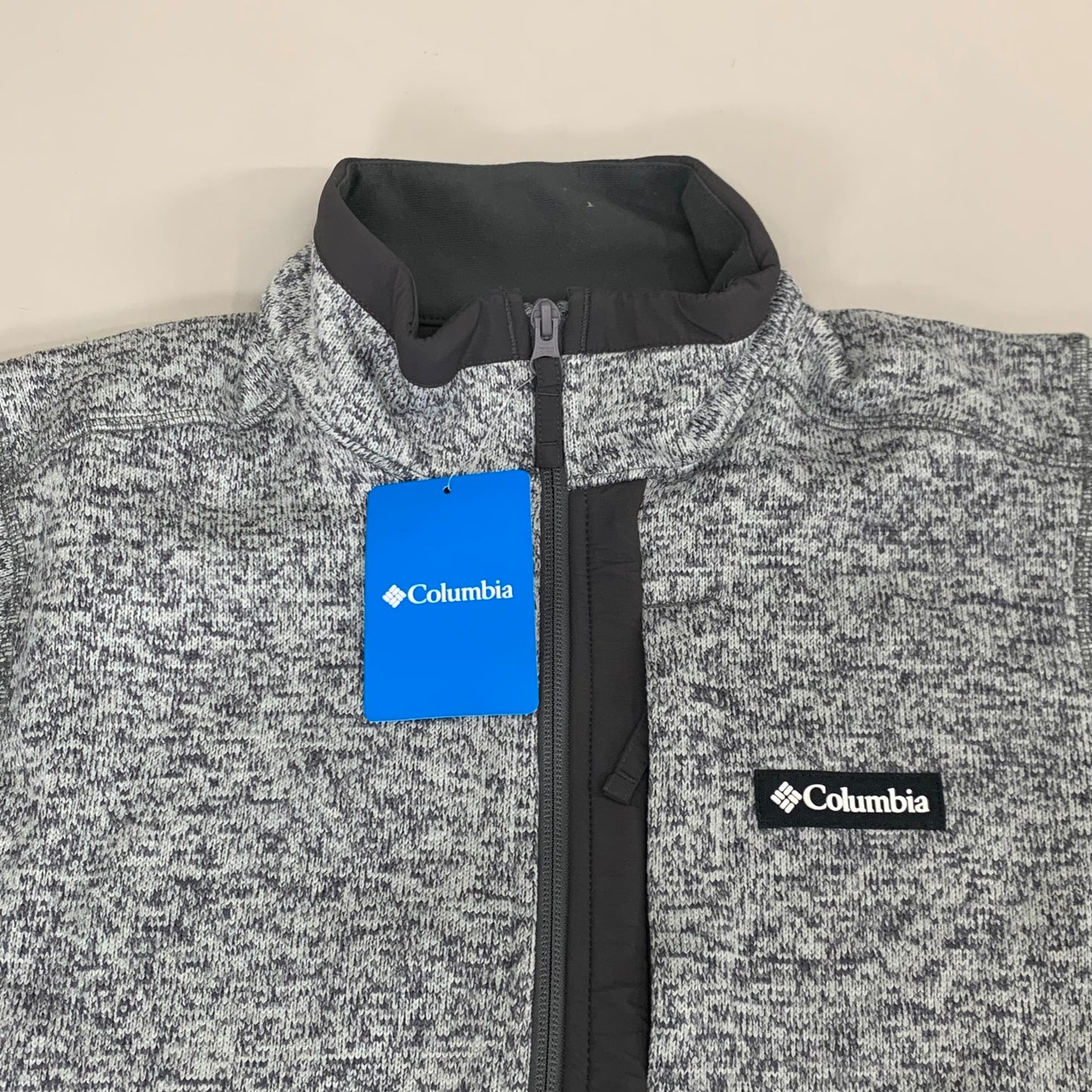 COLUMBIA Sweater Weather Fleece Full Zip Jacket Men's Sz M Heather Grey