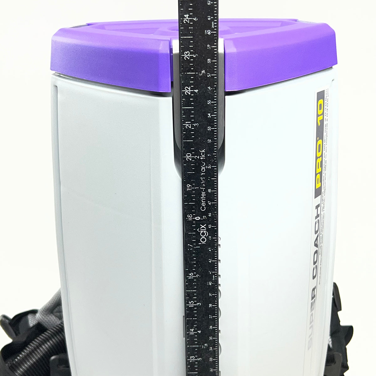 PROTEAM Super Coach Pro 10 Commercial Backpack Vacuum Cleaner Sz 23"H Grey 1073110