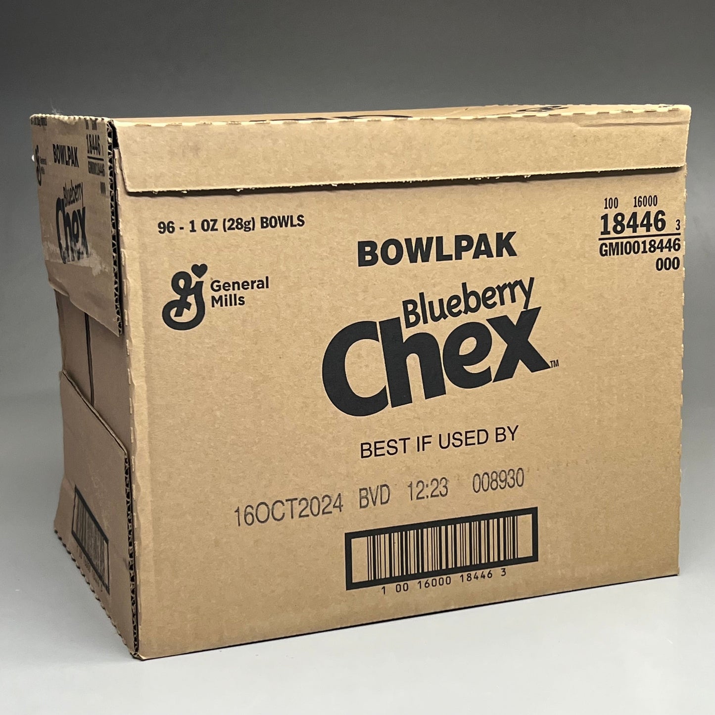 ZA@ GENERAL MILLS (96 PACK) Blueberry Chex Bowlpak 1 oz Each Bowl BB 10/24