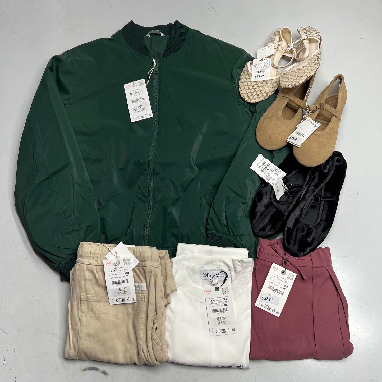 ZA@ ZARA Lot of Assorted Clothing & Shoes Girl's Sz 13-14 / Women's Sz S / 38 Multicolor