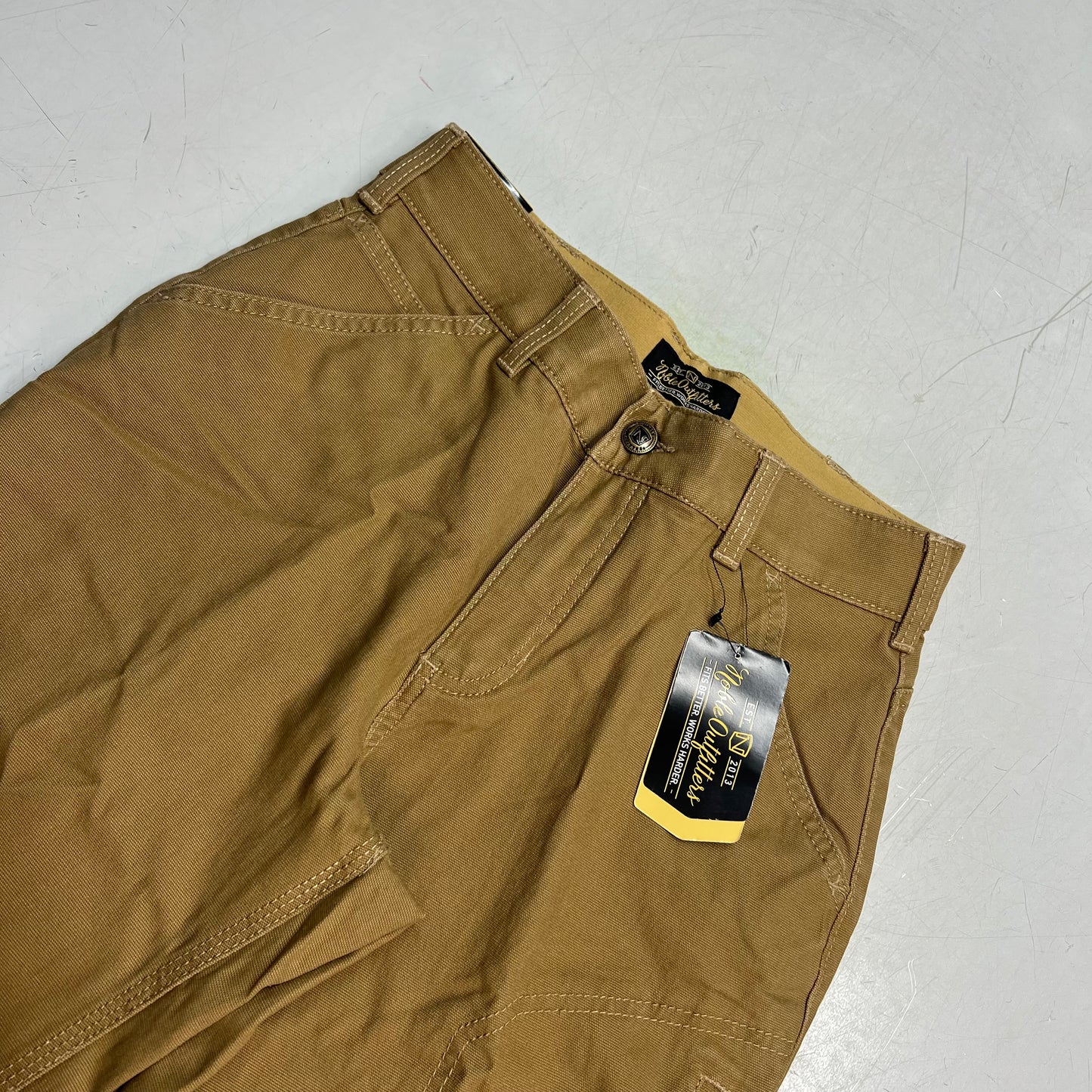 NOBLE OUTFITTERS Tug Free Utility Stretch Canvas Work Pant Women's Sz 12 Coyote