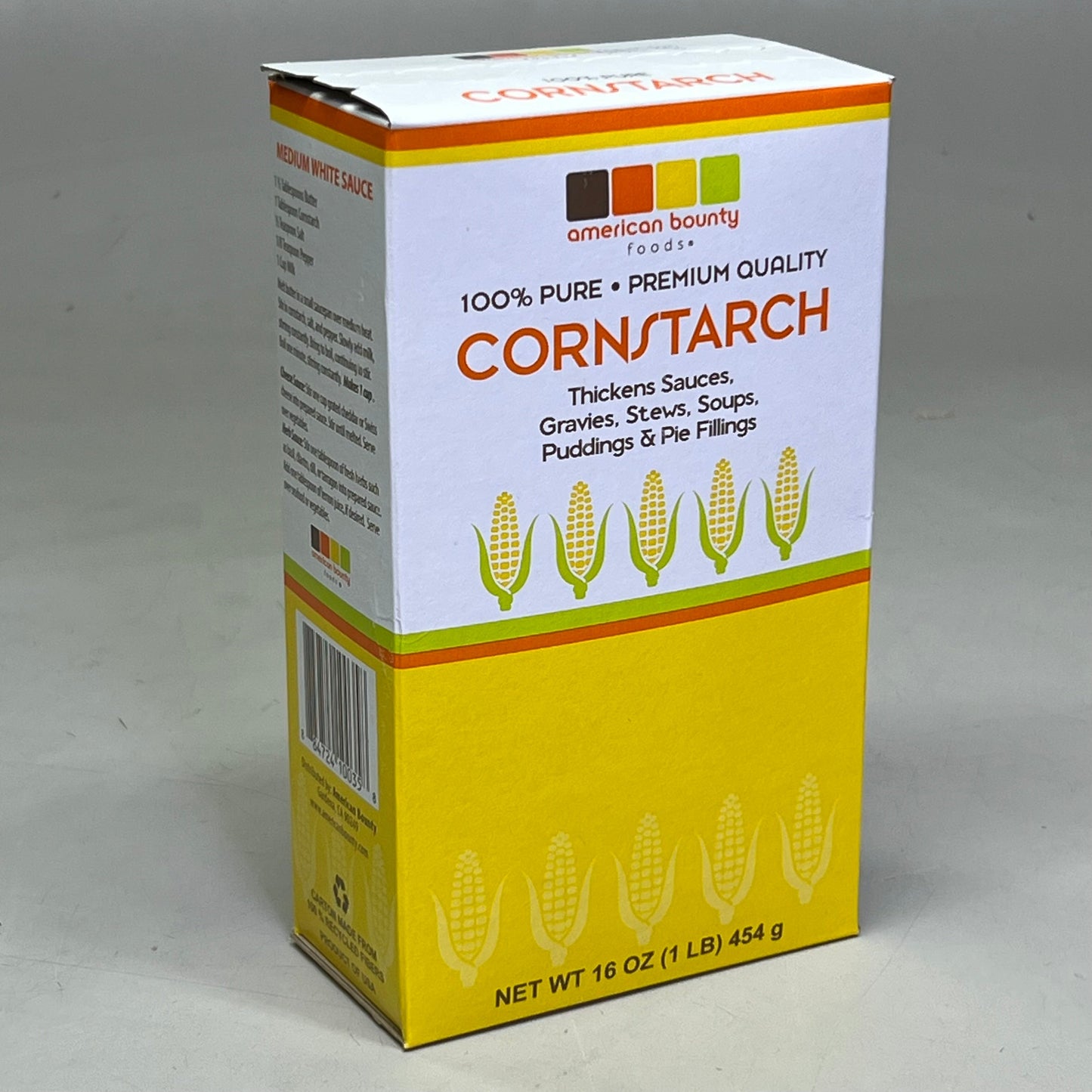 ZA@ CORNSTARCH (24 PACK) Thickens Sauces 16 oz BB 11/27 (New) J