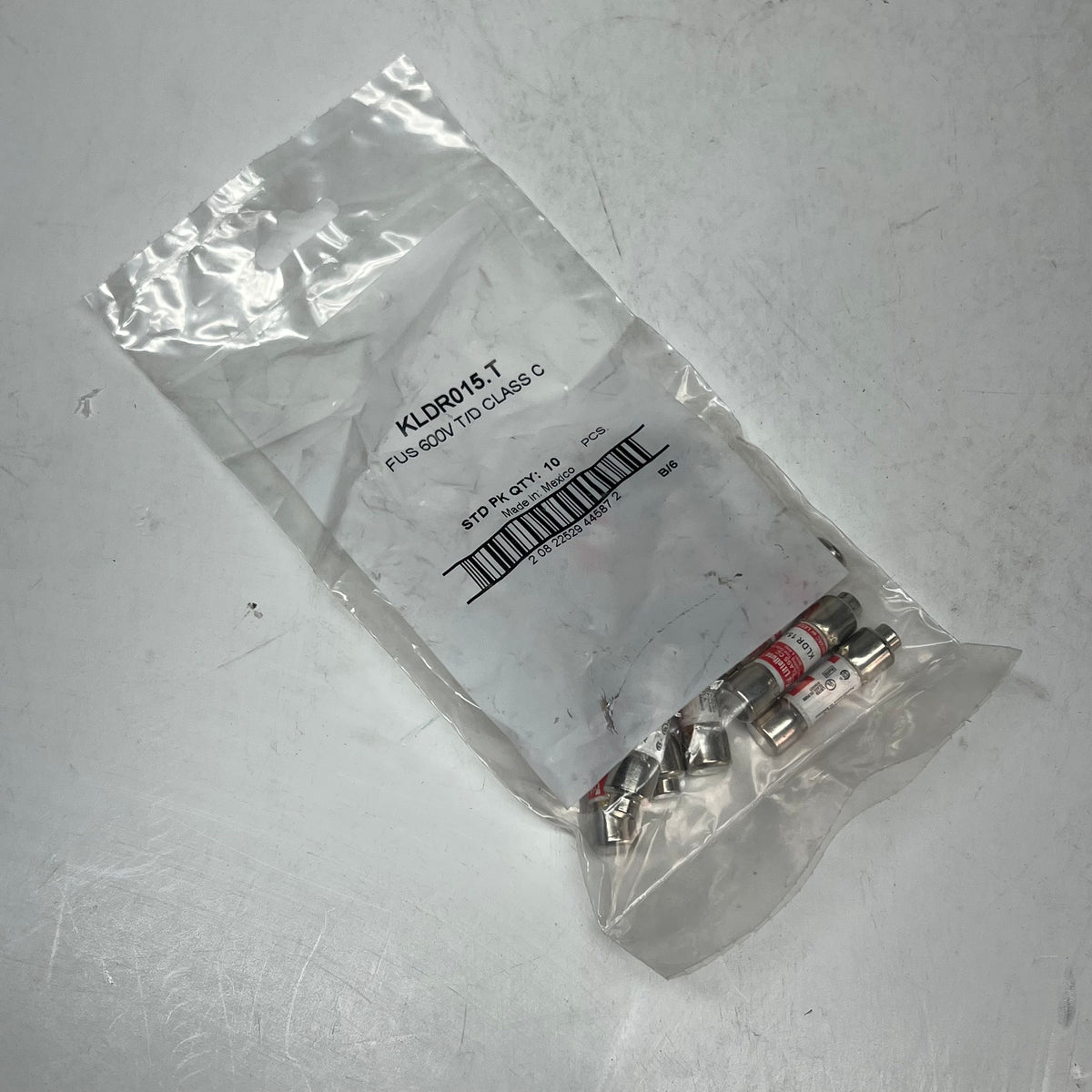 LITTELFUSE (10 PACK) Time Delay Fuse 15A 600V Class C  KLDR015.T