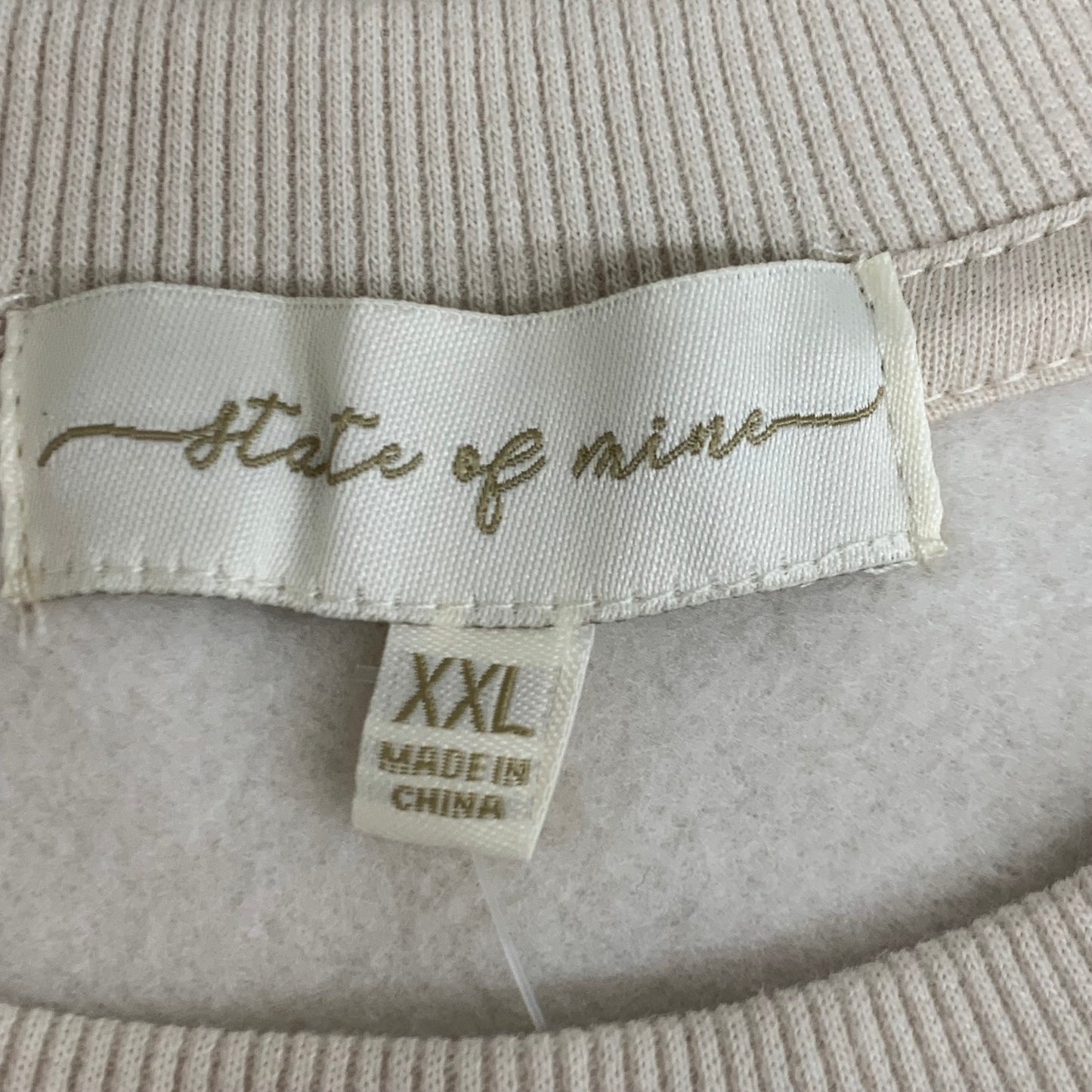 STATE OF MINE Women's Texas Lone Star State Sweatshirt Sz-XXLarge Stone 15711