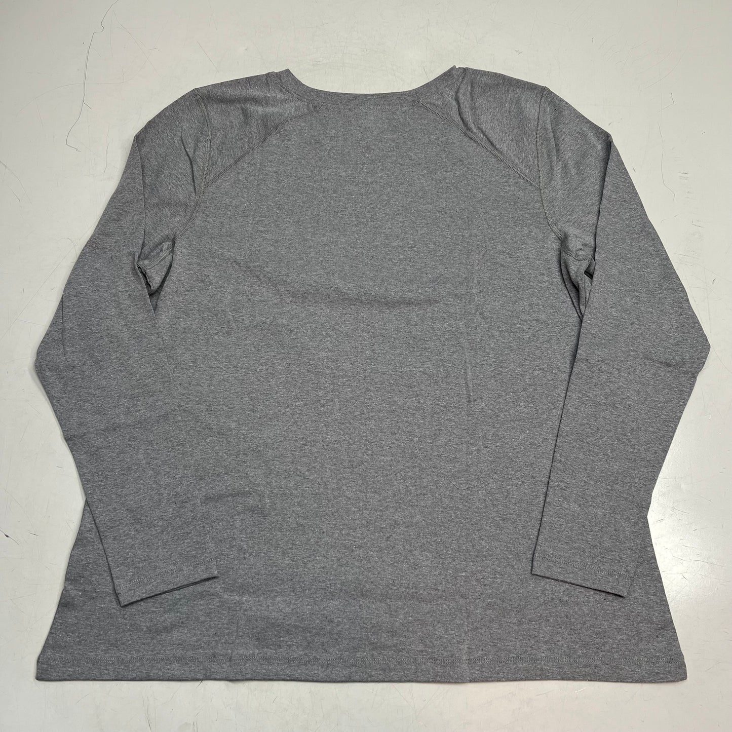 NOBLE OUTFITTERS Tug-Free Long Sleeve Crew Womens Sz 2XL Charcoal Heather 21582W