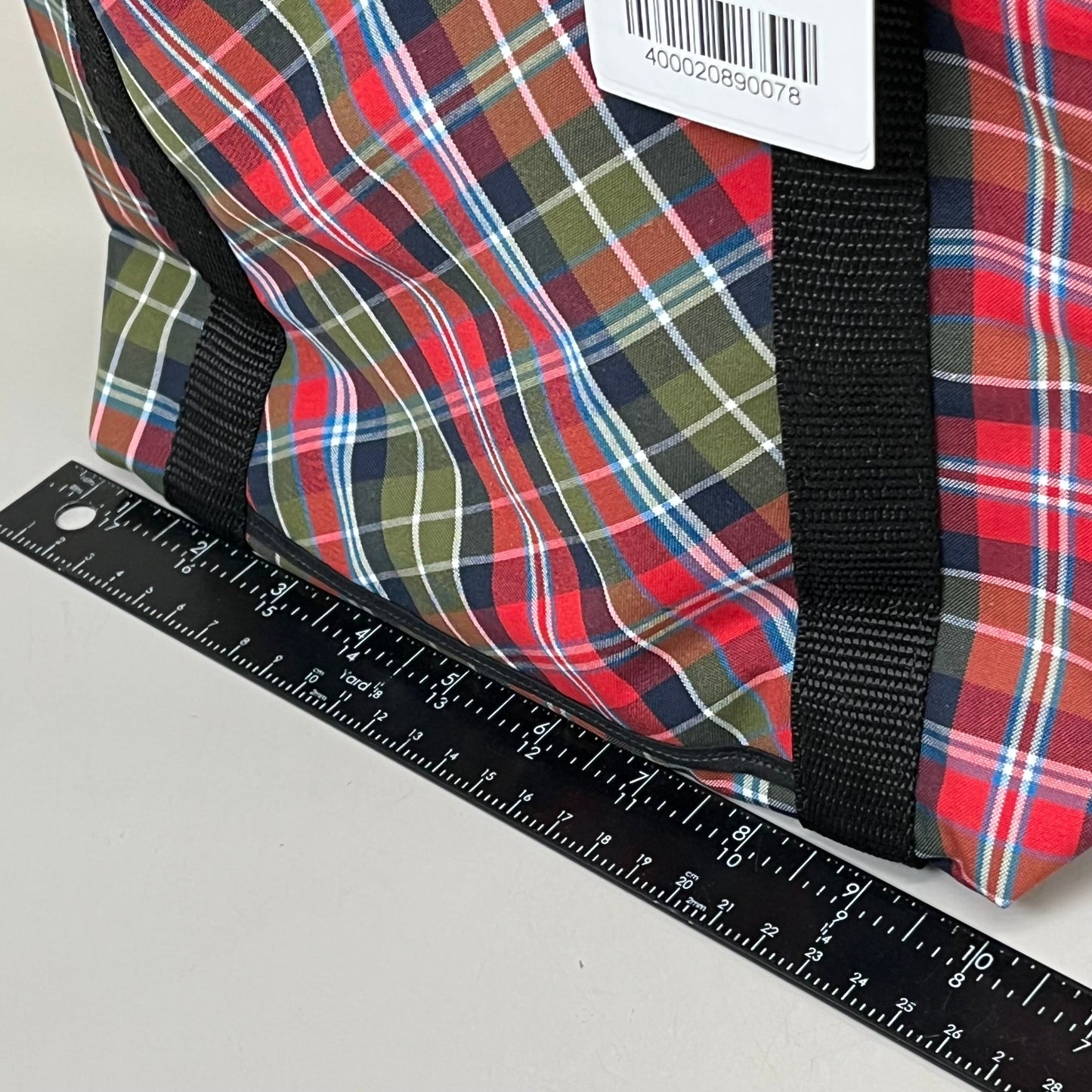 ZA@ DENNIS UNIFORMS (10 PACK) Primrose Schools Plaid Tote Bag Lunch Bag 13" x 12" Red/Green F