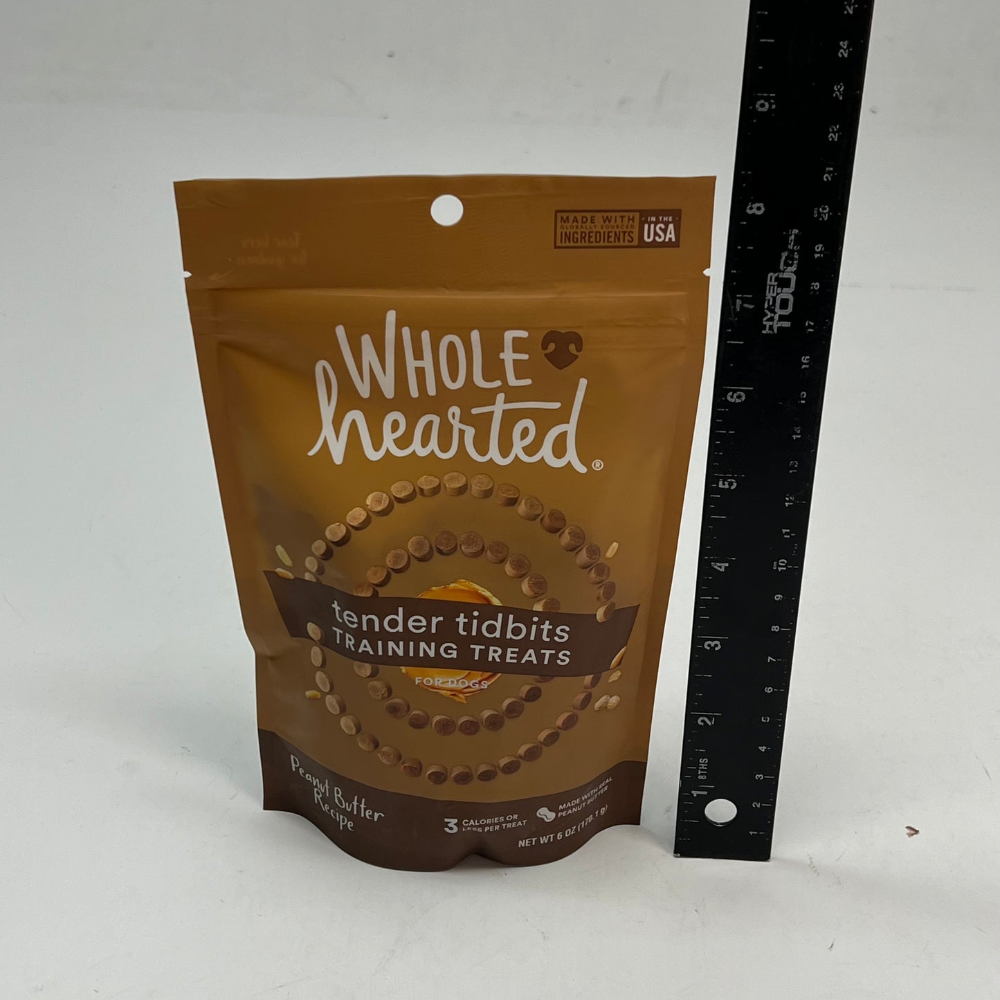 ZA@ WHOLE HEARTED (3 PACK) Tender Tidbits Training Treats Peanut Butter Recipe 6oz BB 11/27