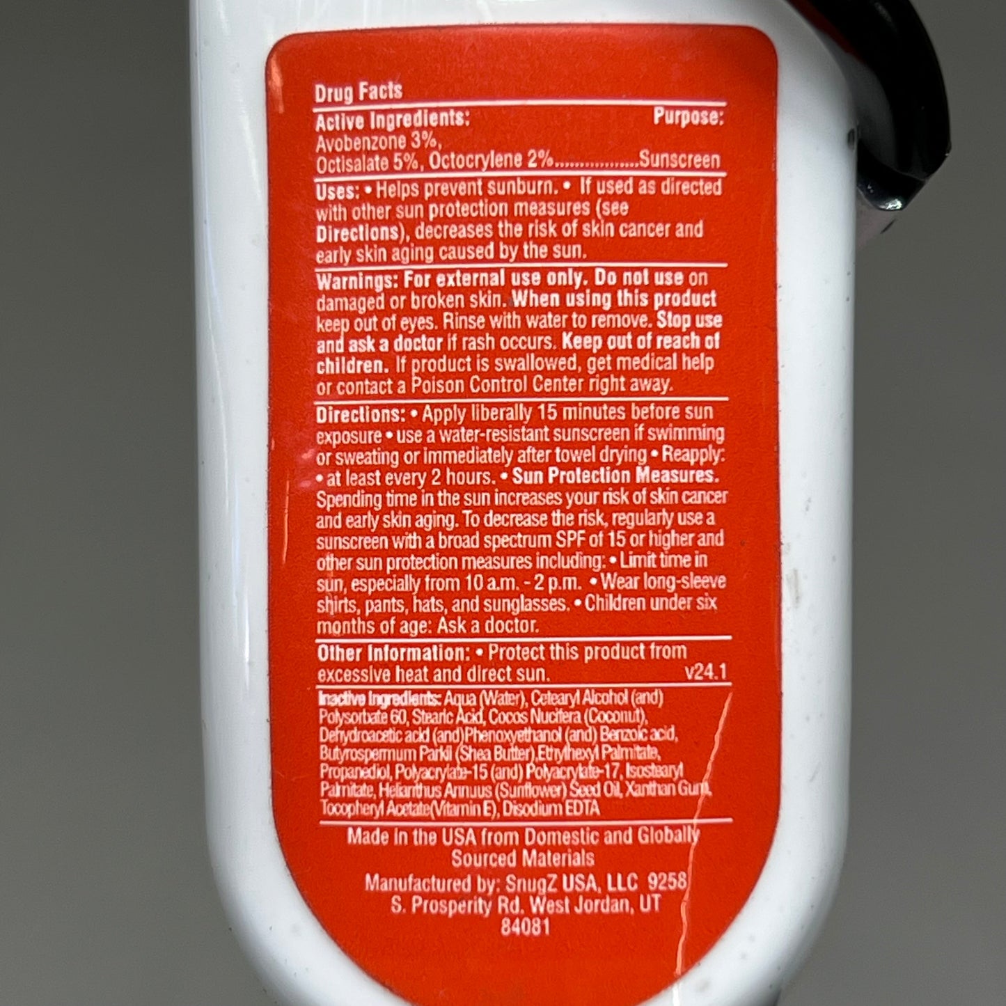 ZA@ ROCKIT (5 PACK) Broad Spectrum SPF 30 Unscented Sunscreen Lotion 1.9 fl oz B