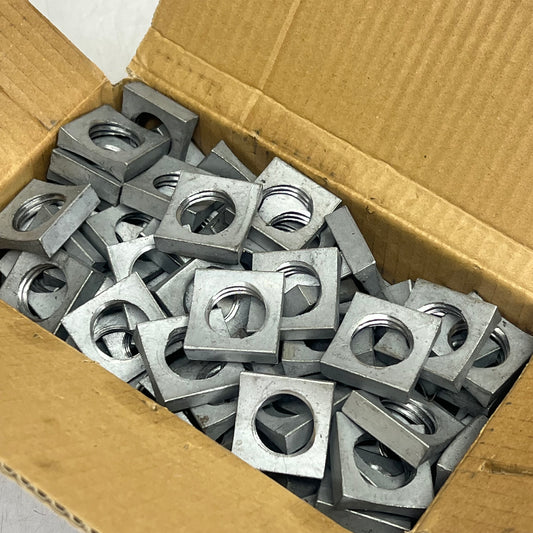 ALLIED BOLT (100 PACK) Steel Concave Square Locknut 1" Silver 22015