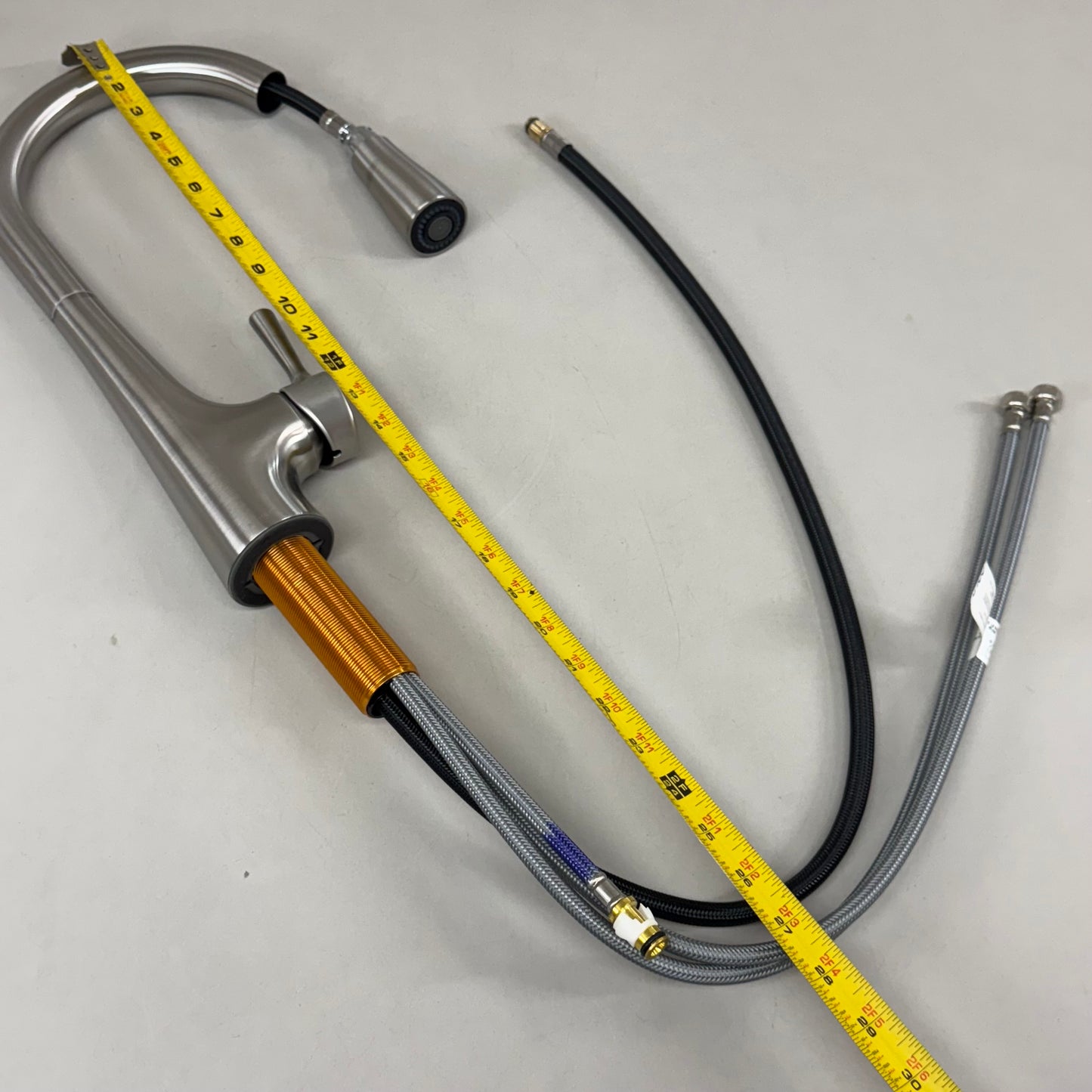 KOHLER Tempered Pulldown Kitchen Faucet Vibrant Stainless Steel 24661-VS