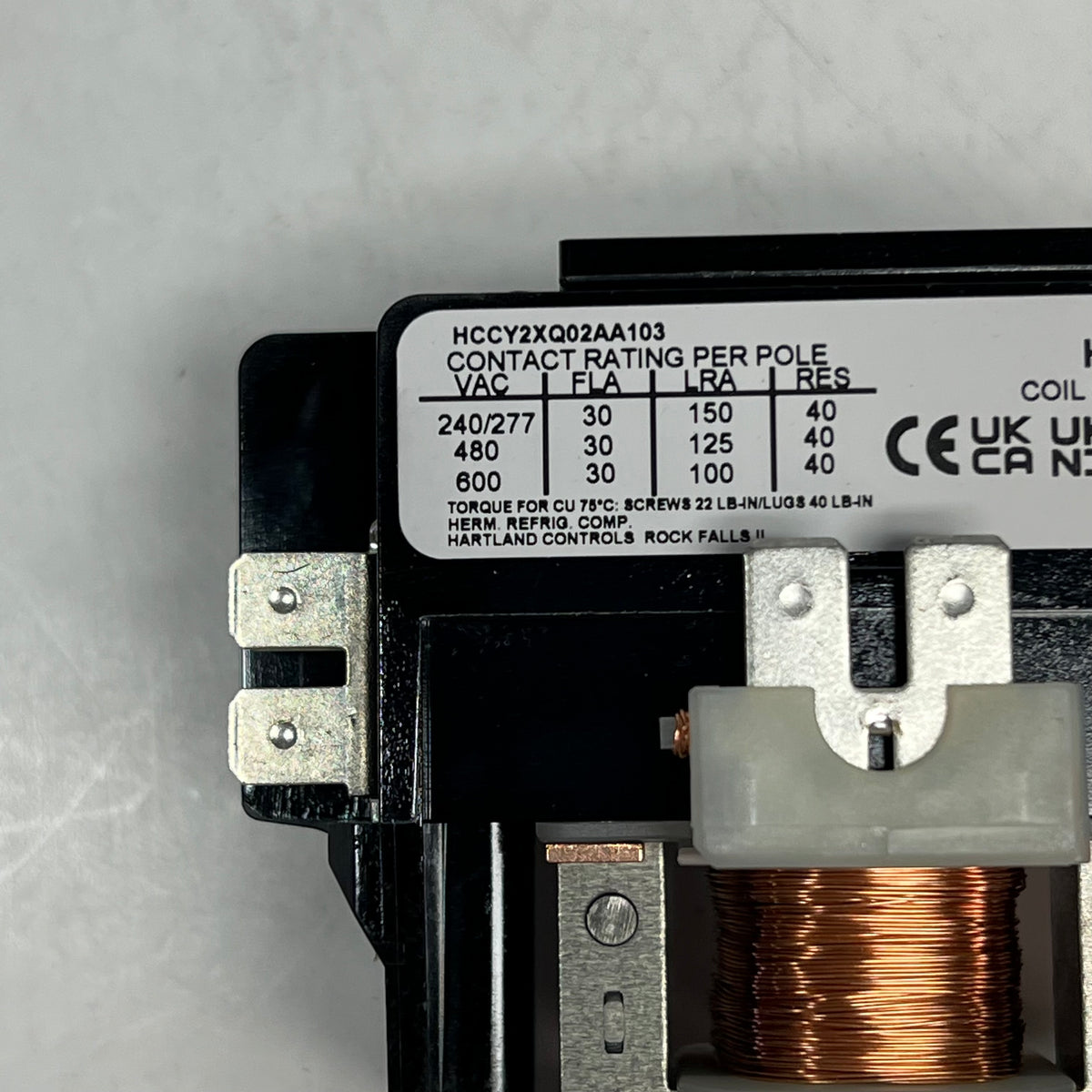 CARRIER Oem Part 2 Pole Connector for Hvac Equipment  24V 30Amp HN52KC024