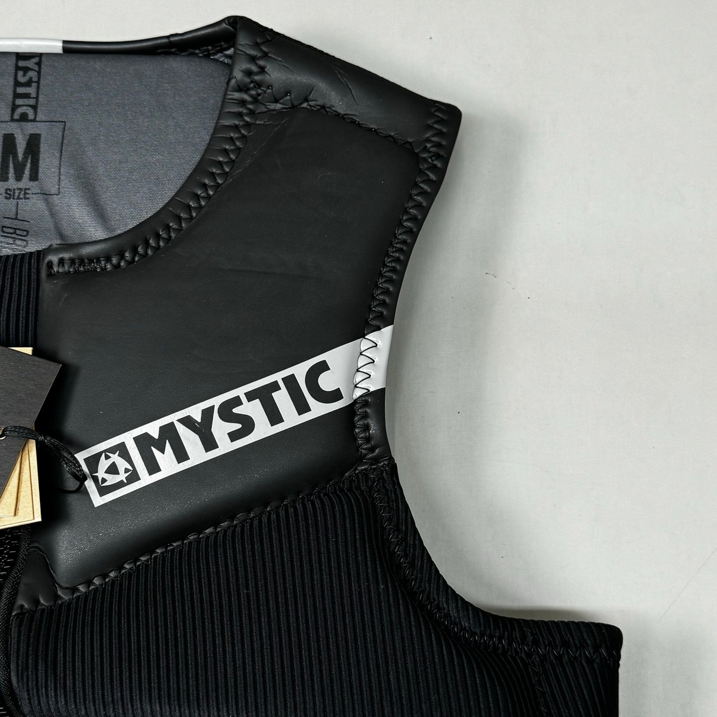 MYSTIC Block Impact Vest YKK Front-Zip & Clash Foam Sz M Black 35005.200107