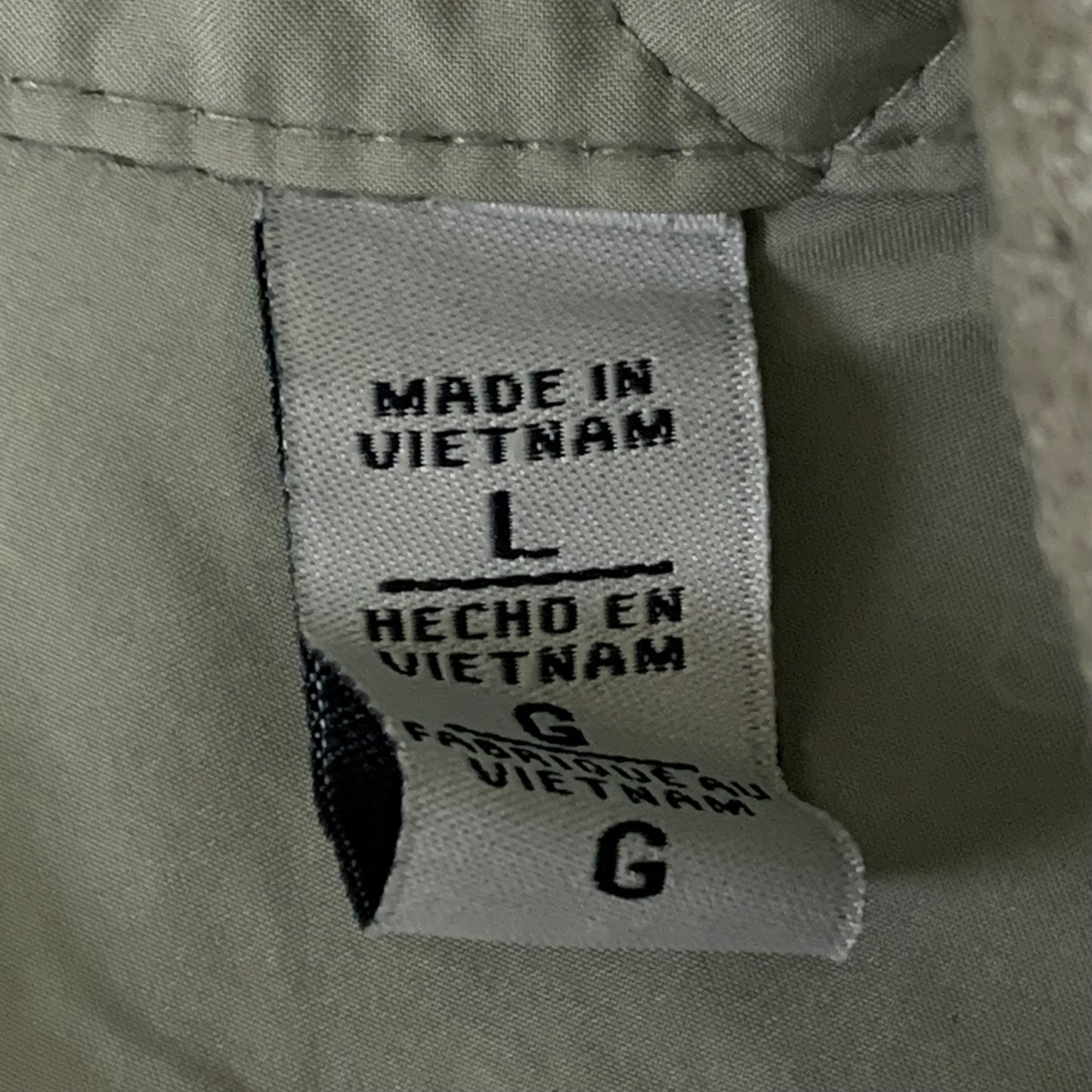 LEVI'S Front Button Cropped Jacket W/ Laydown Collar Women's Large Tea Green 595450040