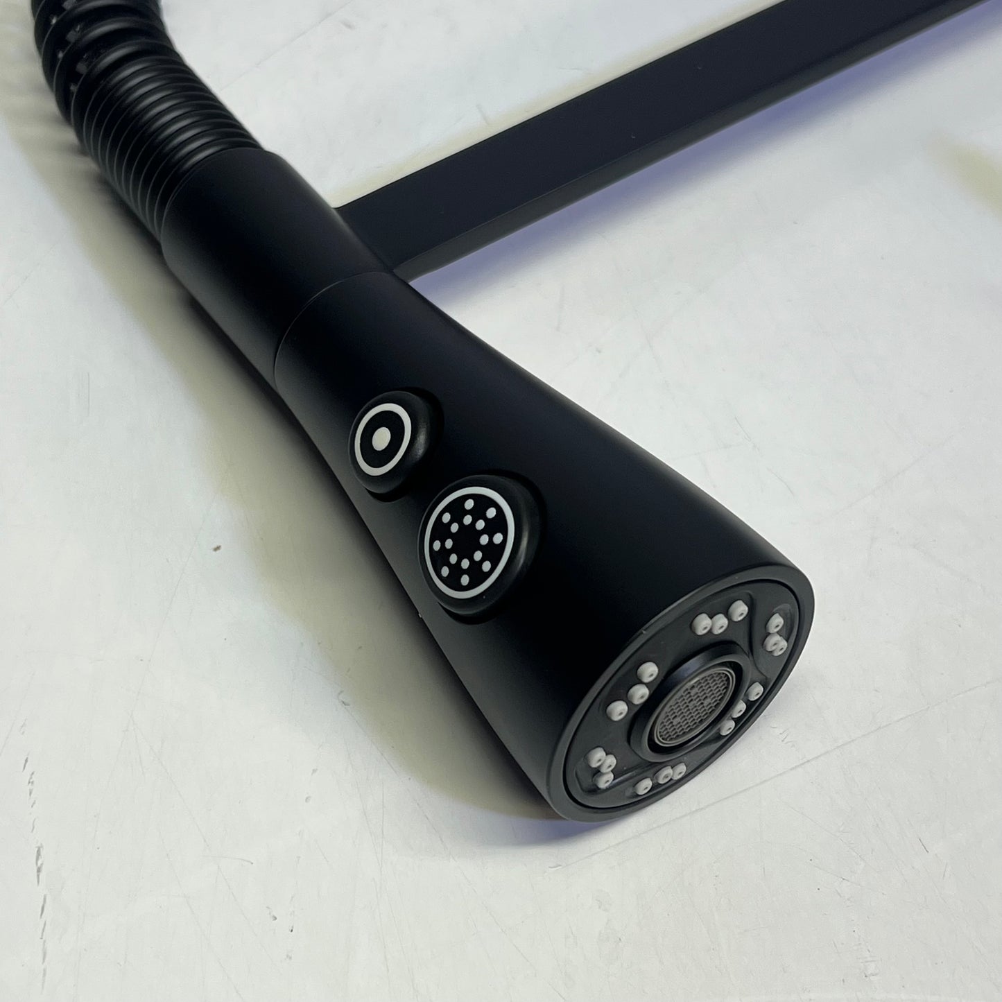 PFISTER Neera Single Hole Pre-Rinse Pull Down Kitchen Faucet Black LG529-NECB