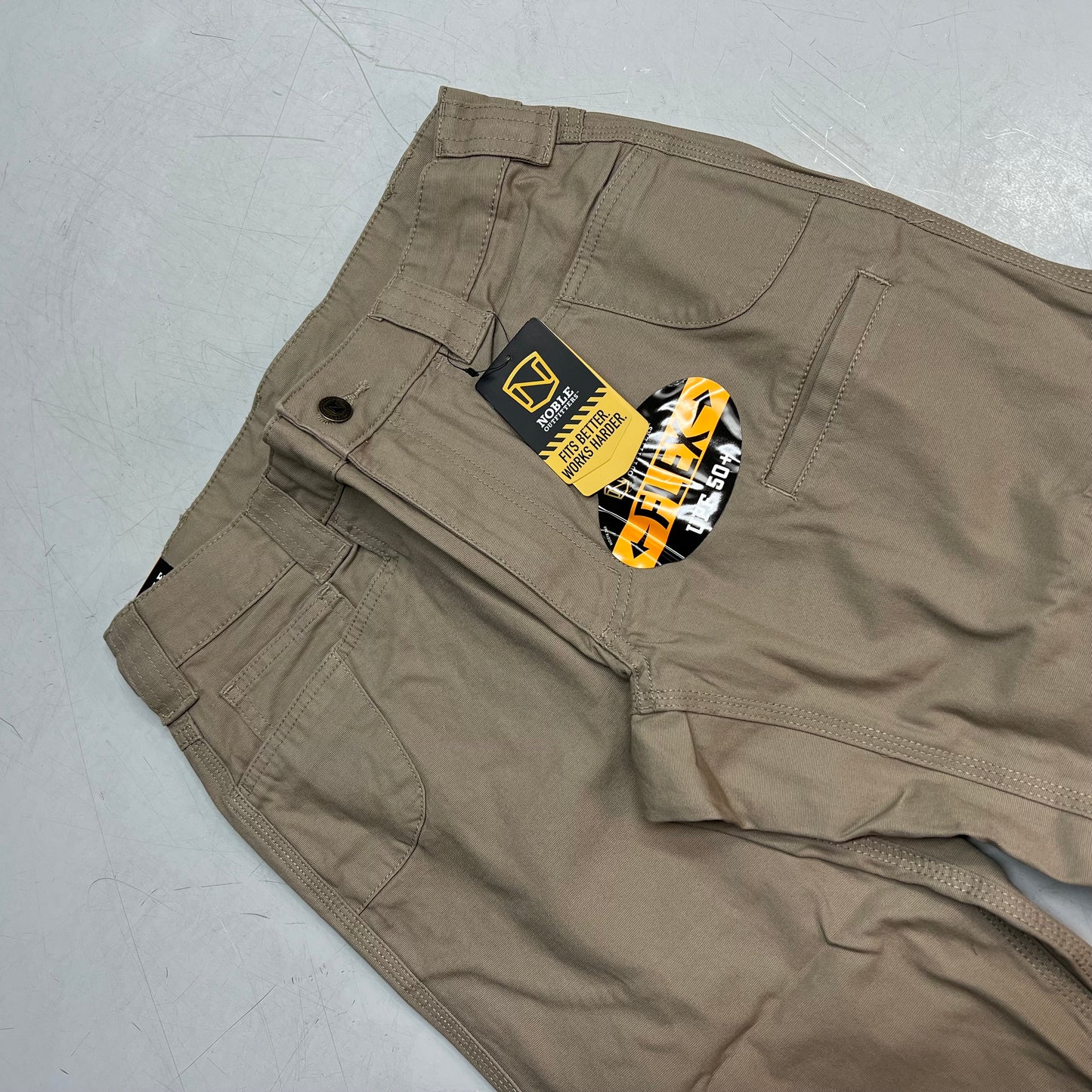 NOBLE OUTFITTERS Flex Stretch Canvas Work Pant Men's Sz 32x30 Khaki 18425