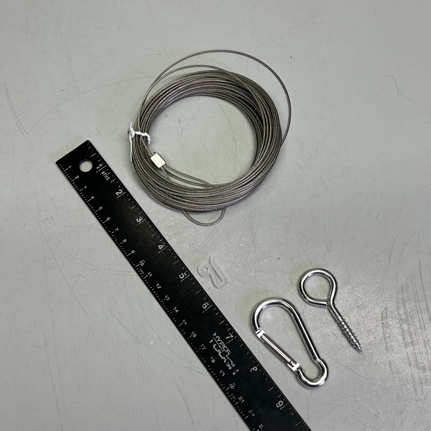 SIMPLE SOLUTIONS Outdoor Cable Wire Patio Light Kit 50' Cable Range 815050