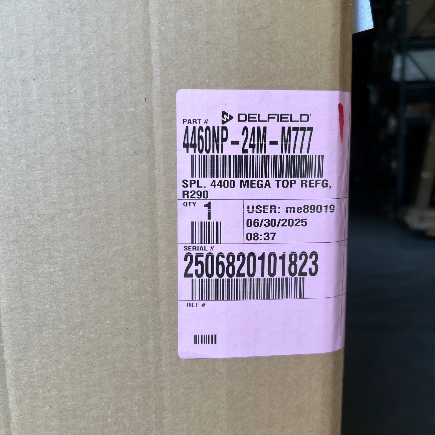 ZA@ Pallet of DELFIELD Cooler Cooling Box Sz 32”W x 60”L x 35”H  4460NP-24M-M777