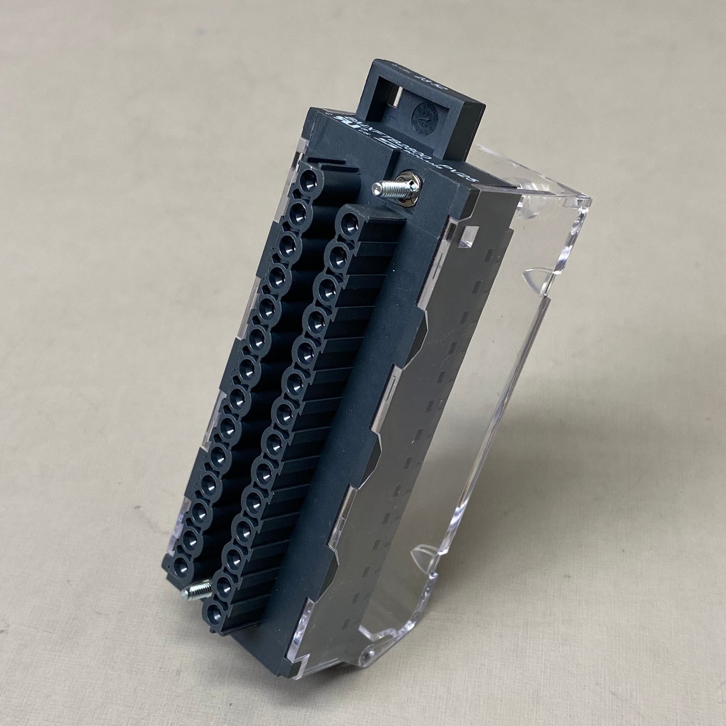 SCHNEIDER ELECTRIC Caged Terminal Strip 4"x2"x2" Black BMXFTB2800