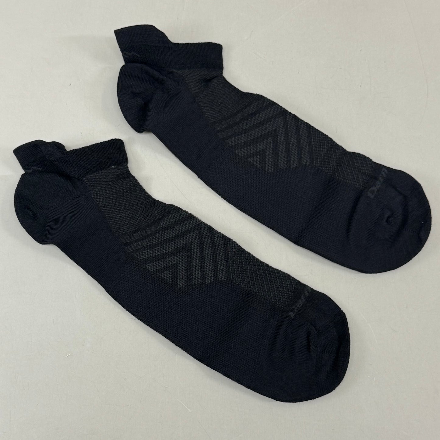 DARN TOUGH Running Socks No Show Tab Lightweight Merino Wool Men SZ XXL 15-17 Black