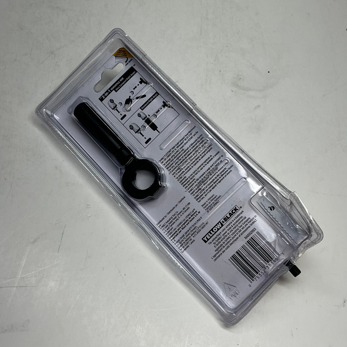 DEWALT Elite Series Impact Drill Attachment  1/4" Hex Shank  Black DWAFEMRA