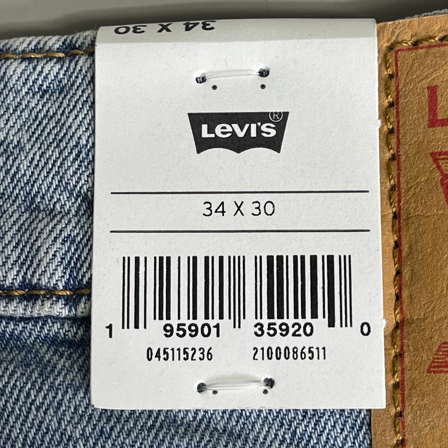 LEVI'S Men's 511 Slim Jeans W34 L30 Stretch Flex Eco S112445 ADPK