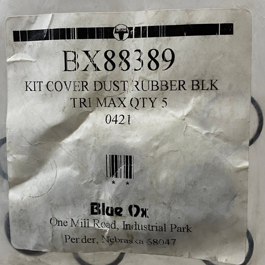 BLUE OX (5 PACK) Tri Max Rubber Dust Cover Kit Black BX88389 (New Other- Distressed Packaging)