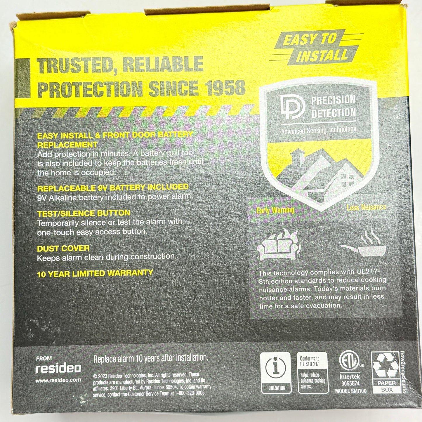 BRK (6 PACK) SMI100 Smoke Alarm Battery Operated 9V Included 1046832