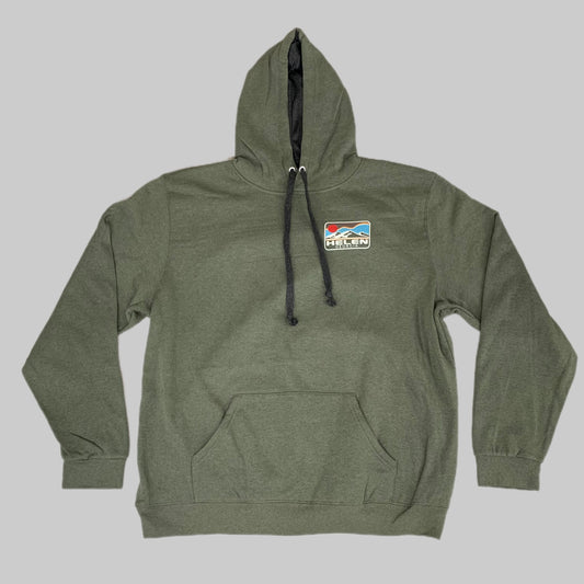 LONEROCK Helen Georgia Tie Hoodie Sz X-Large Green