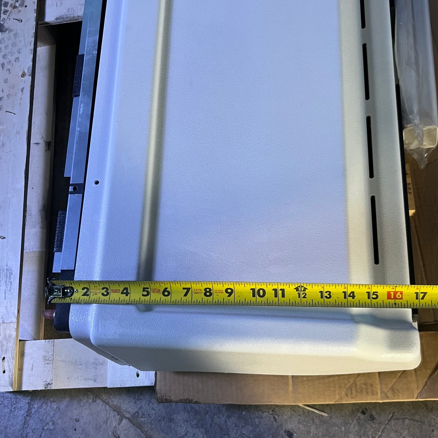 MCC White Air Conditioner Unit Sz 17"W x 59"L x 11"H