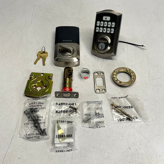 KWIKSET 260 Smartcode Traditional Electronic Deadbolt Satin Nickel 992600-002