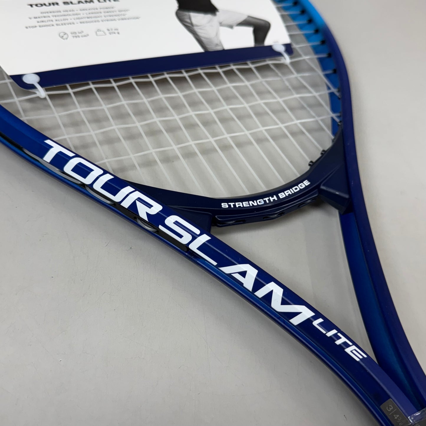 WILSON Tour Slam Lite Tennis Racquet Grip 4 3/8 9.7 Oz 112 Sq In Blue WR083620U3