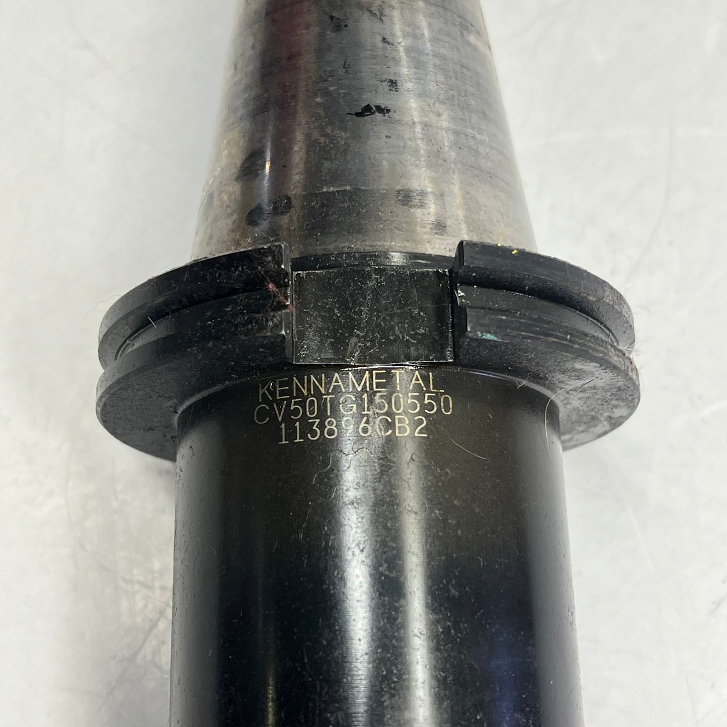 KENNAMETAL Cat 50 Tool Holder W/ Face Mill Tool ~ 1-7/16" CV50TG150550 (Used)